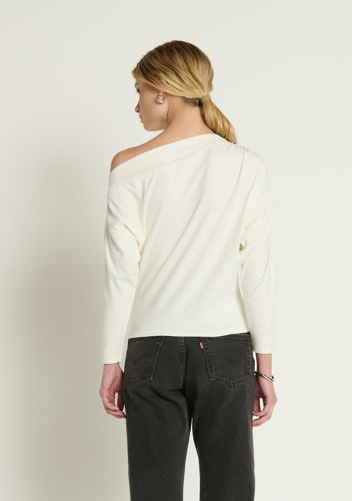NATION LTD - Pietra Off the Shoulder Top in Porcelain