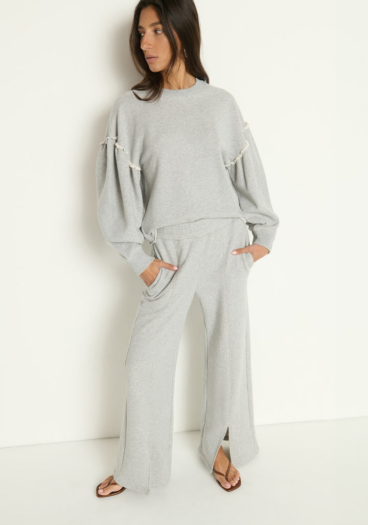 Nation Ltd - Shane Sweatshirt in Heather Grey