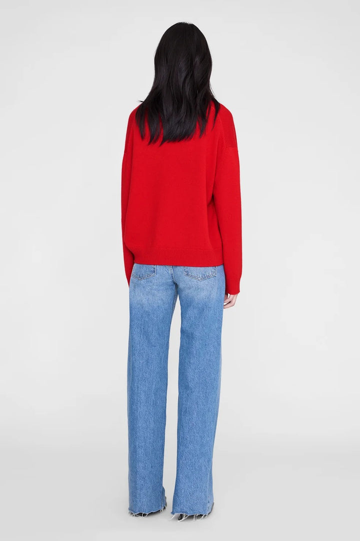ANINE BING - Lee Sweater in Tango Red