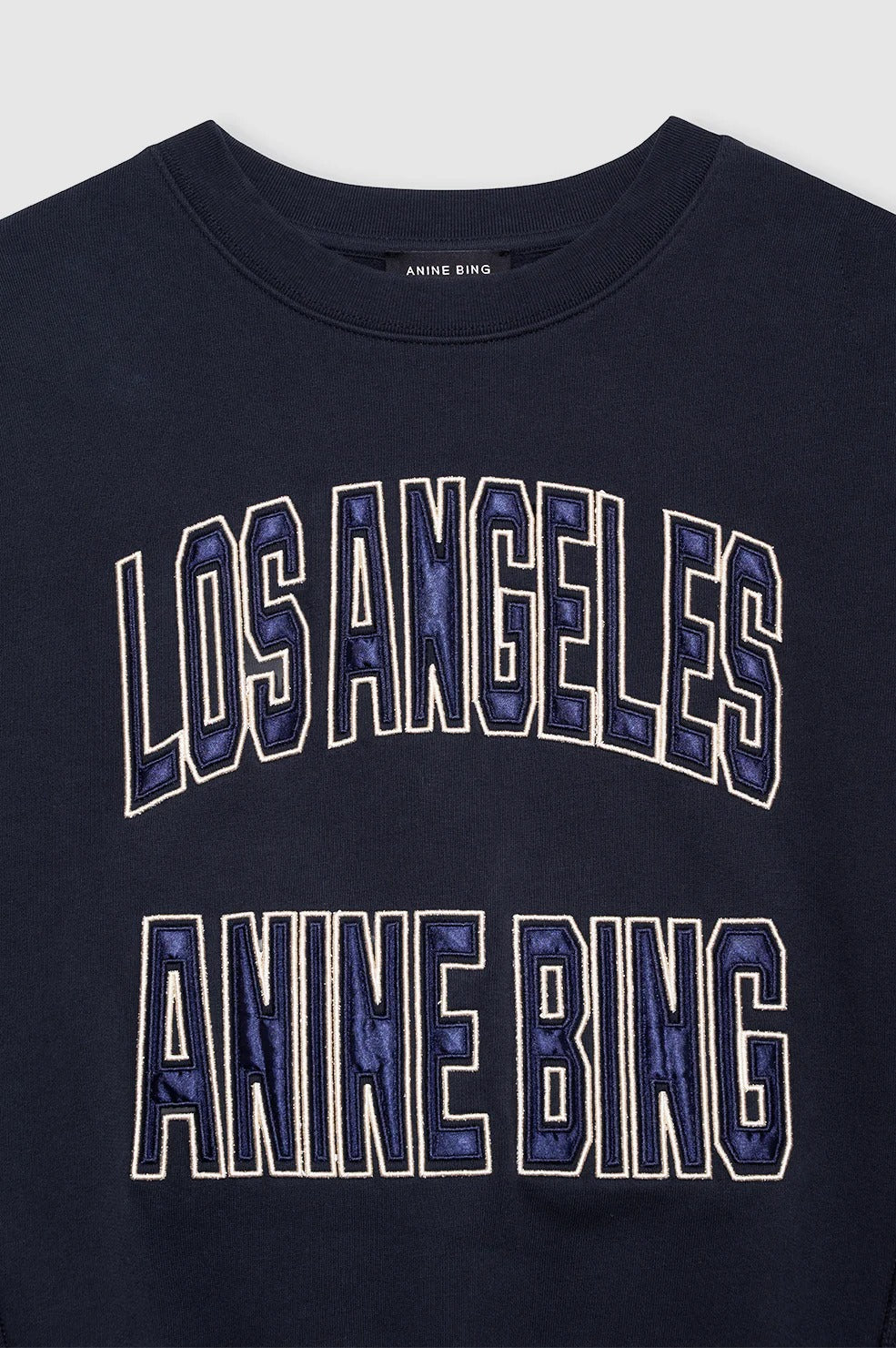 Anine Bing - Harry Shrunken LA Sweatshirt in Vintage Black