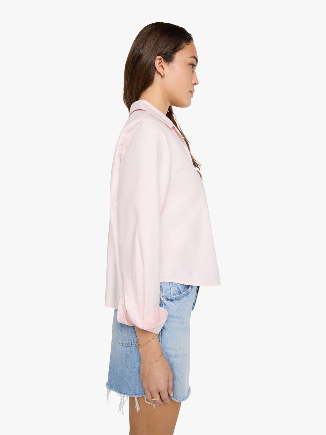 MOTHER - The Cropped Bestie in Pink