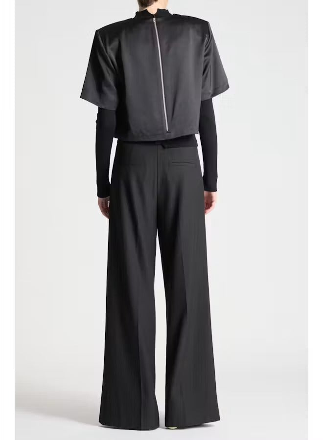 Saint Art New York - Tiffany Wide Leg Trouser in Black Pants