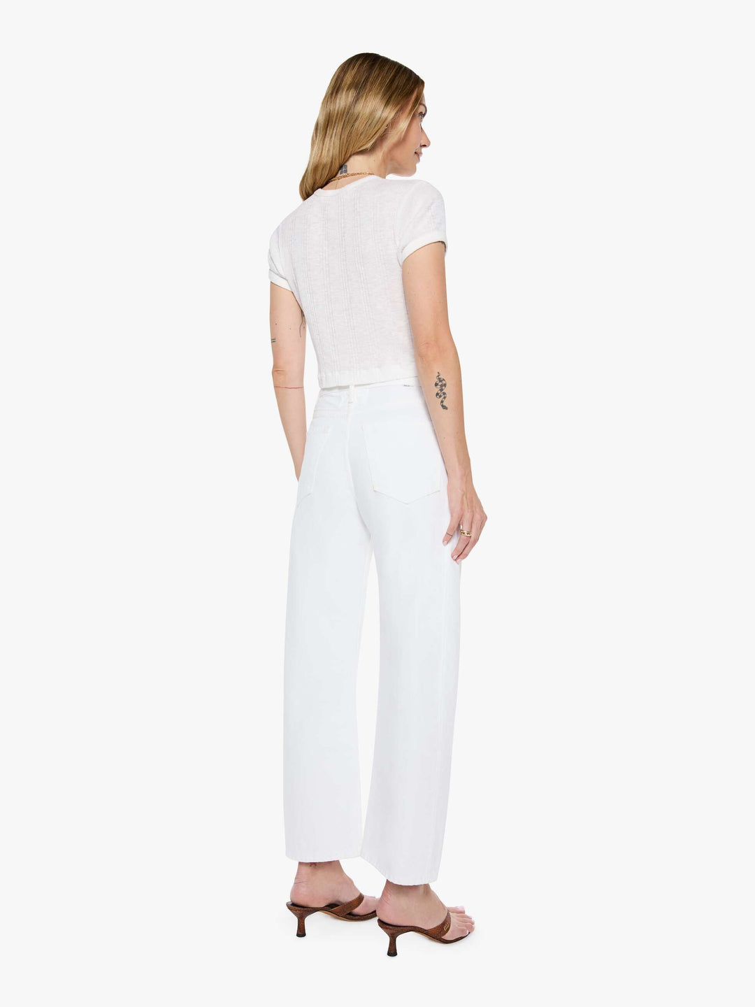 MOTHER - The Half Pipe Flood in Picket Fence jeans