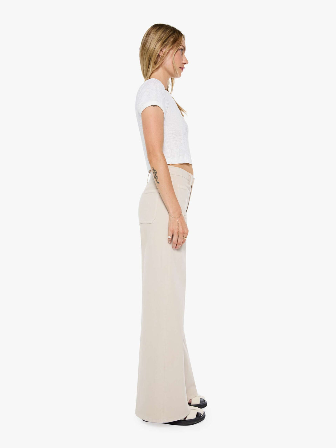 MOTHER - Patch Pocket Undercover Sneak in White Swan