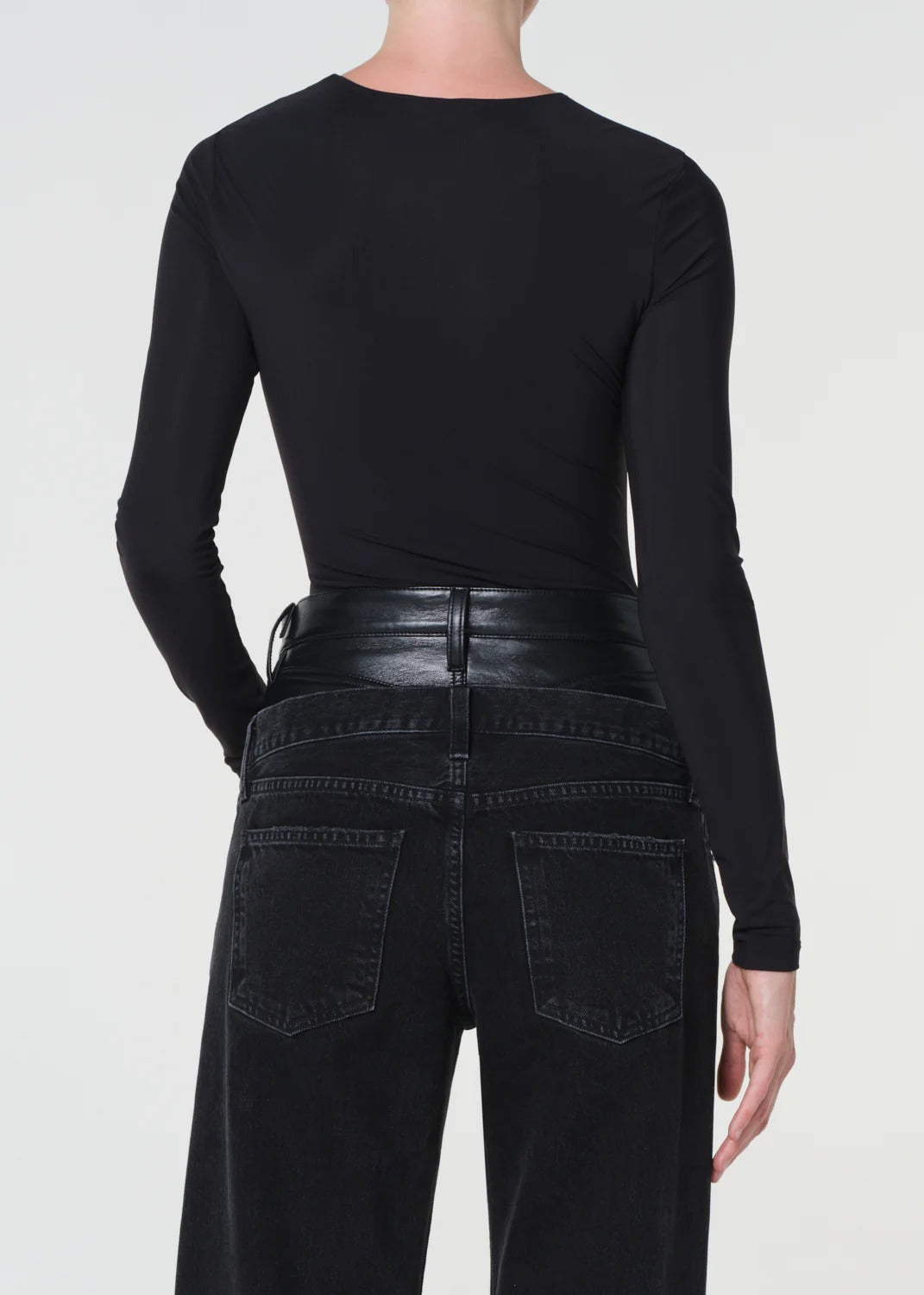 AGOLDE - Clem Bodysuit in Black