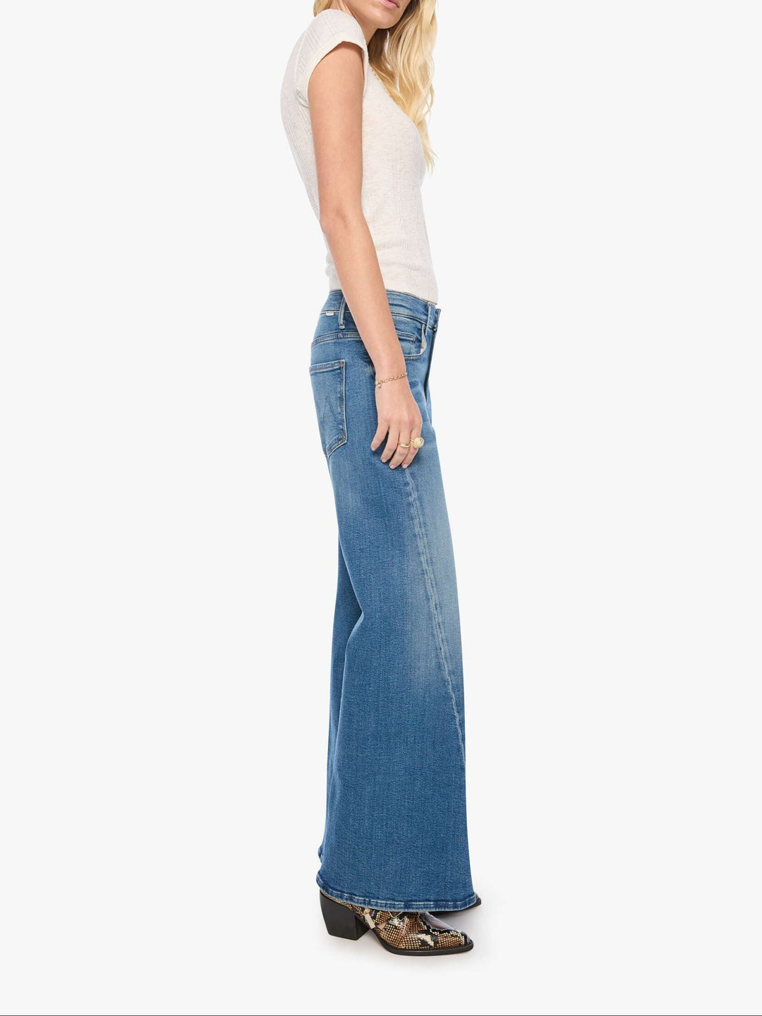 MOTHER - Mr Sidestepper Twist Sneak in Stripe it Rich Jeans