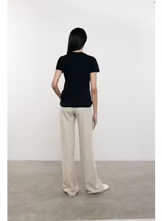 ENZA COSTA - Supima Cotton Perfect Tee in Black