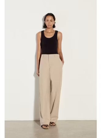 ENZA COSTA - Pointelle Knit Baseball Tank in Black