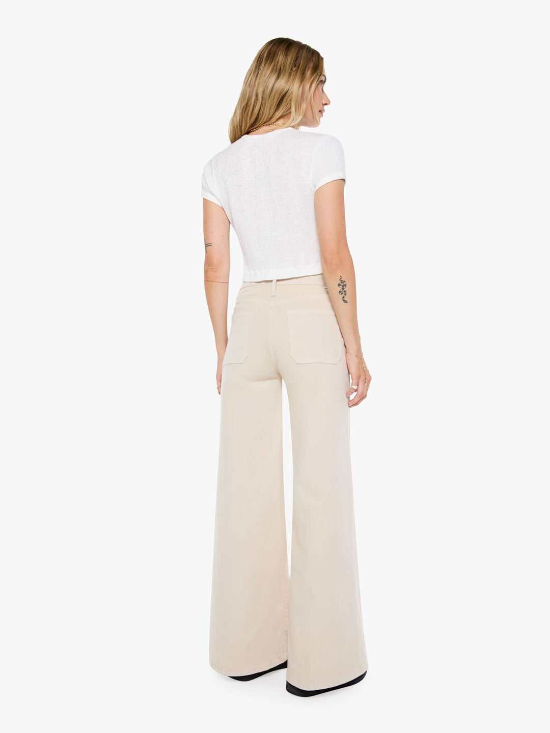 MOTHER - Patch Pocket Undercover Sneak in White Swan