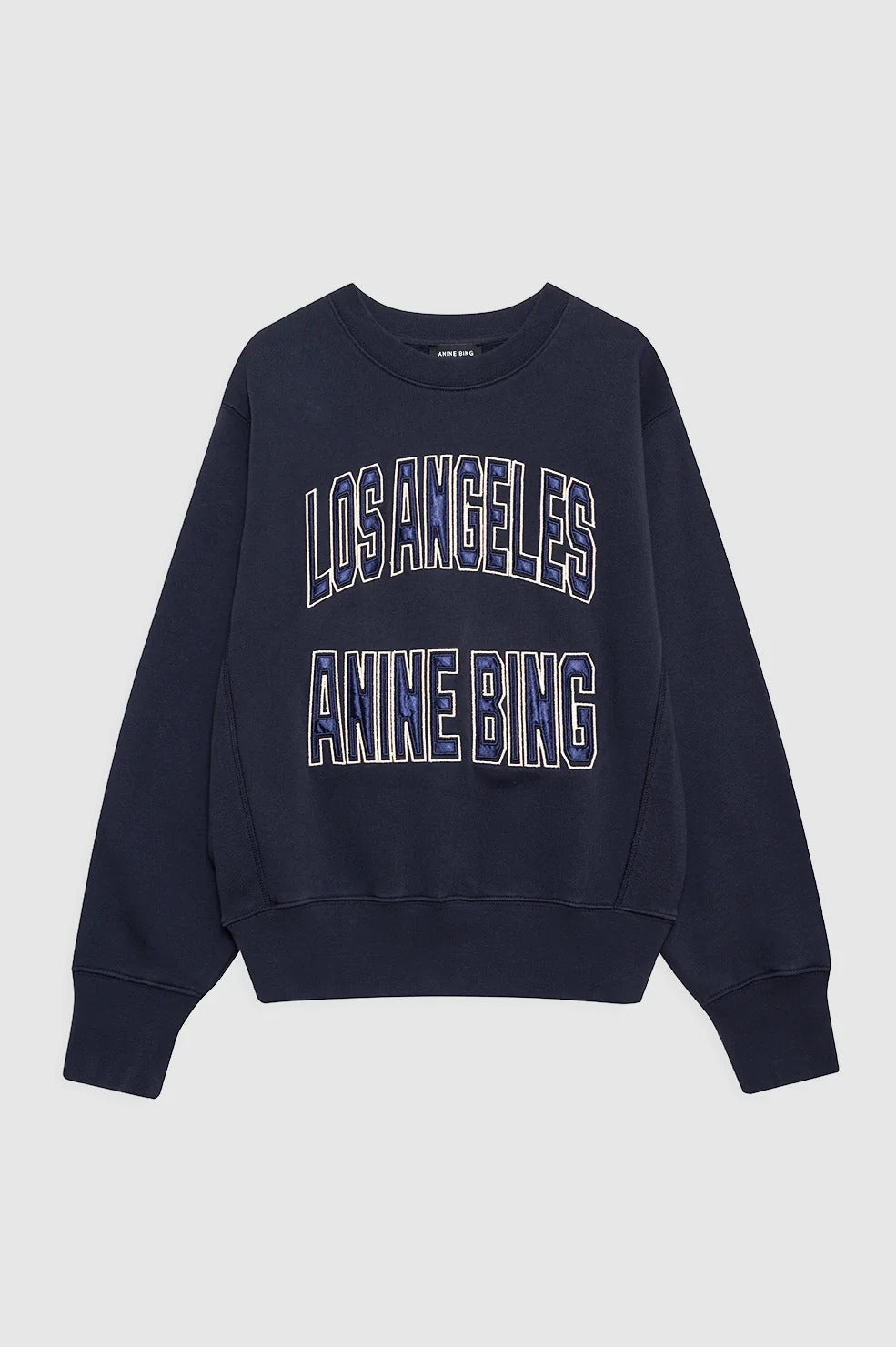 Anine Bing - Harry Shrunken LA Sweatshirt in Vintage Black