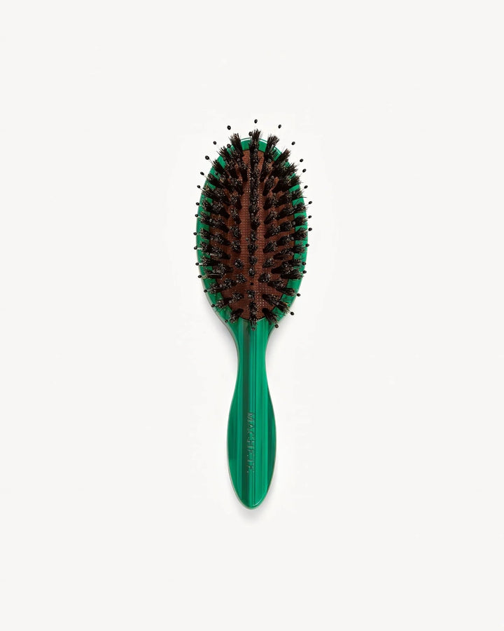 Machete - Travel Hair Brush in Malachite