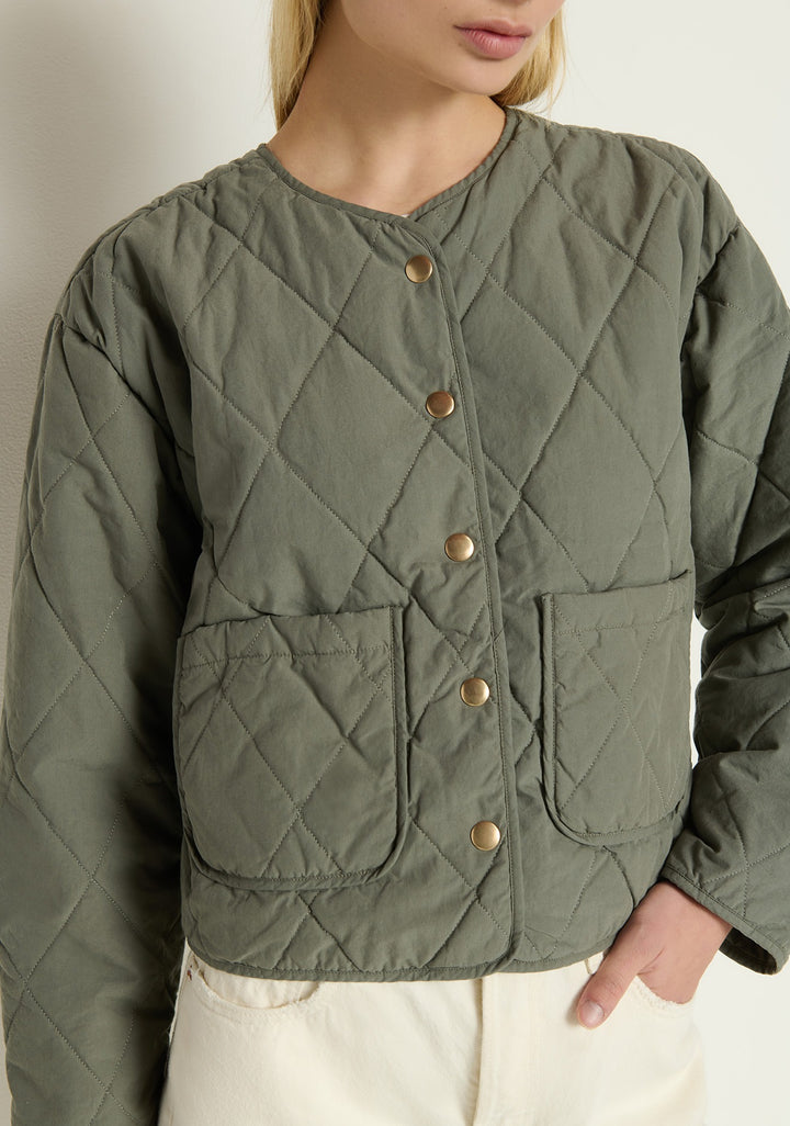 Nation LTD - Aspen  Quilted Jacket in Castor Grey