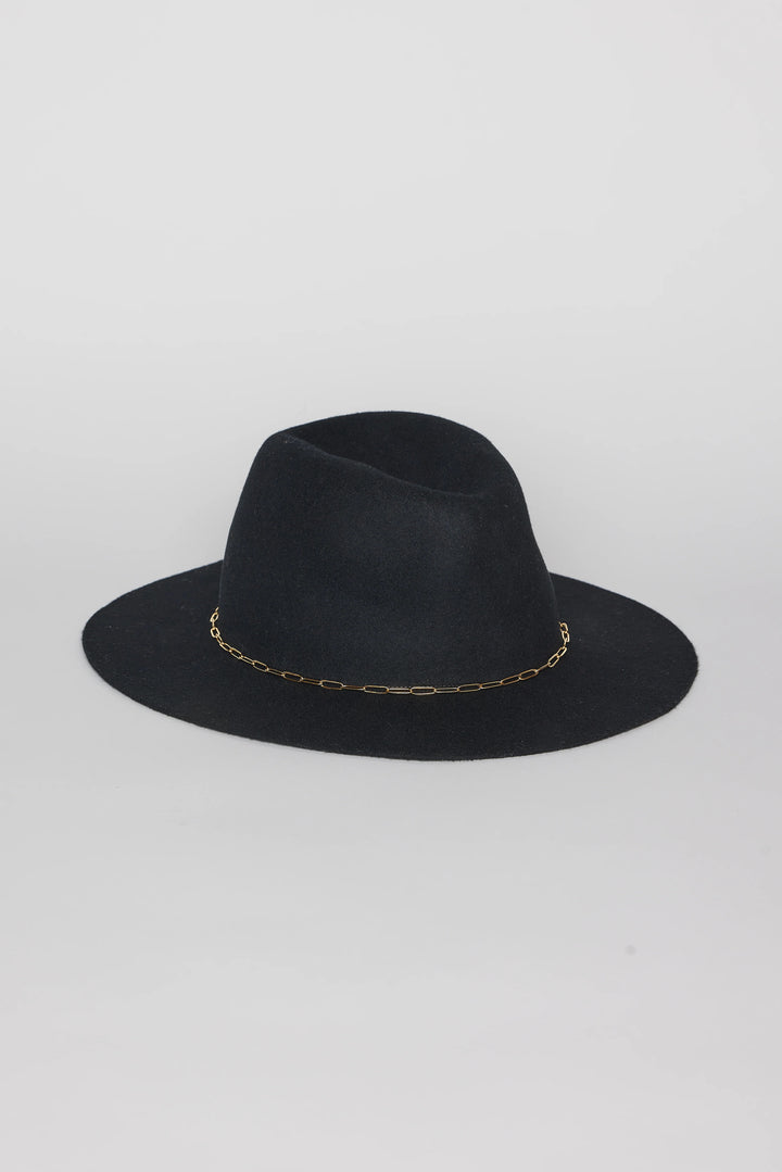 Hat Attack - Reese Packable Fedora in Black