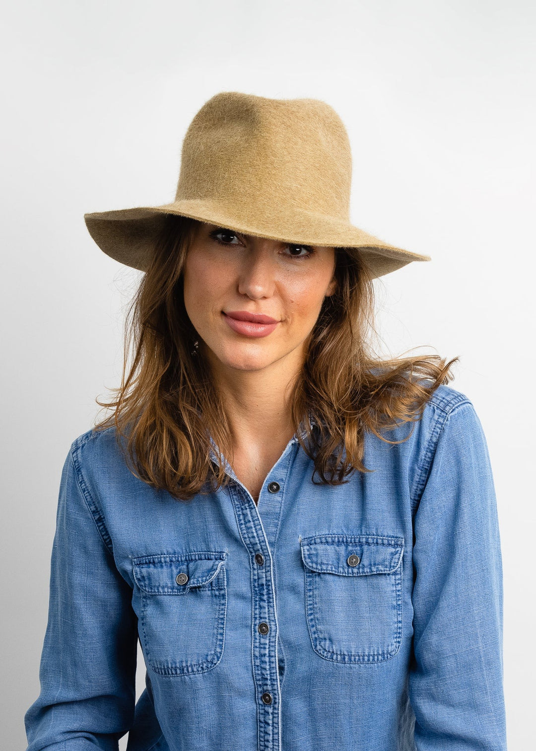 Hat Attack - Reese Packable Fedora in Camel