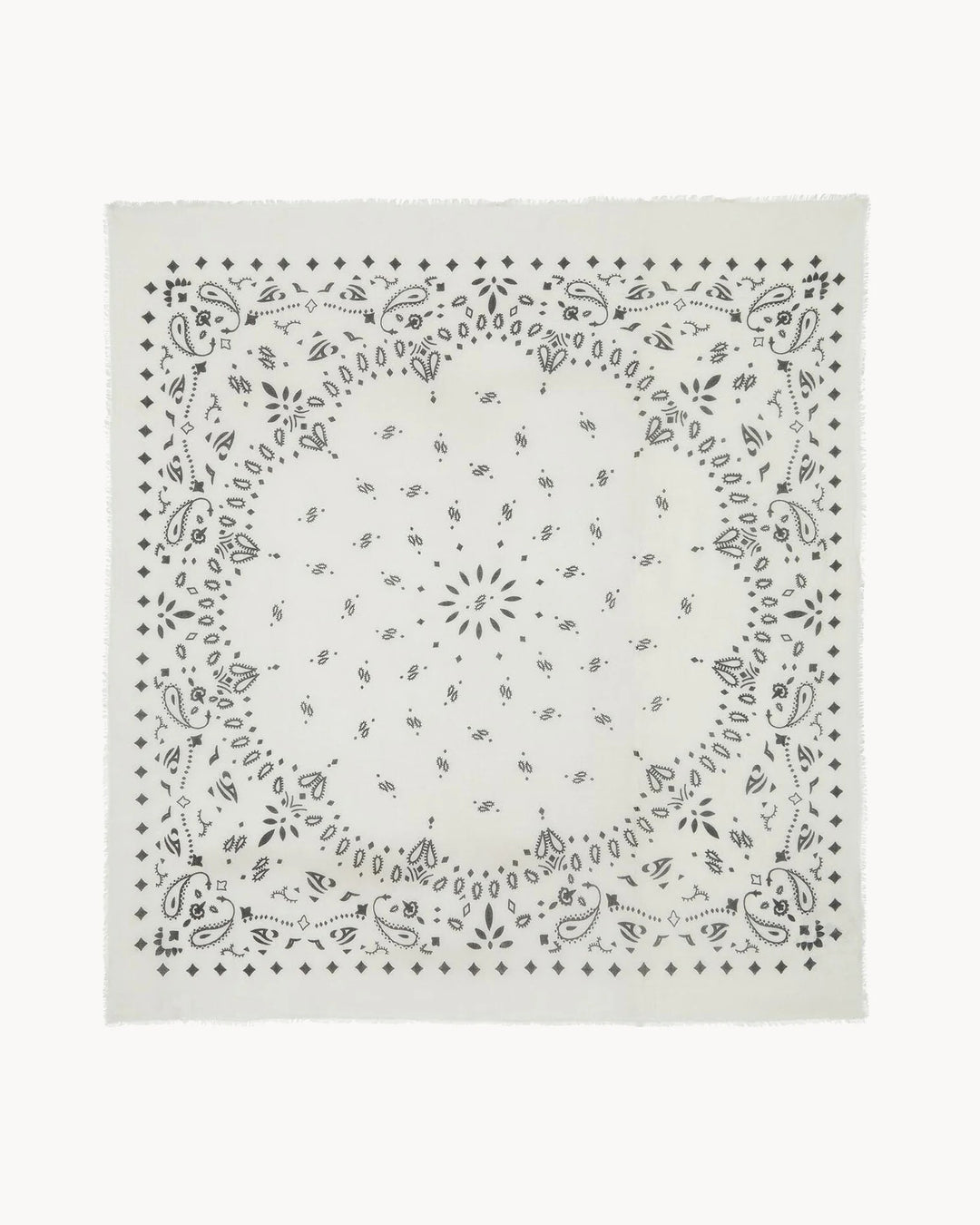 KUJTEN - Effy Extra Large Cashmere Scarf/Bandana in White