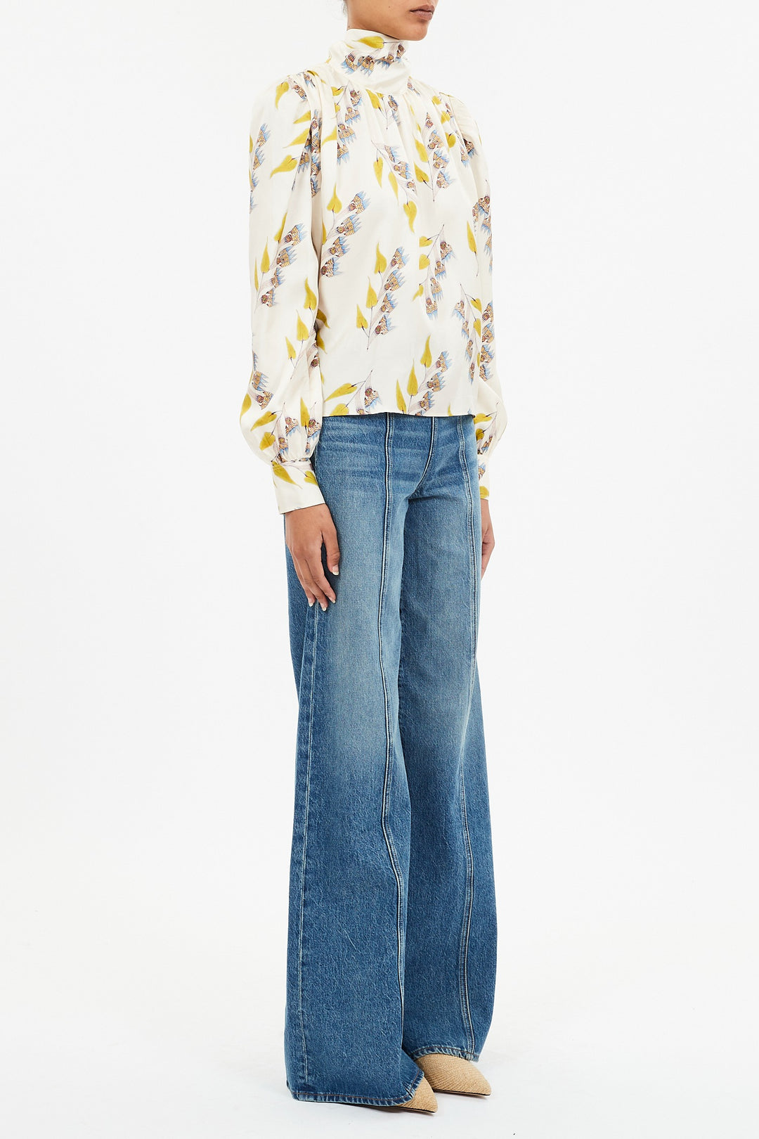 Ulla Johnson - Ornament Tie Neck Blouse in Infinite Flower blouse