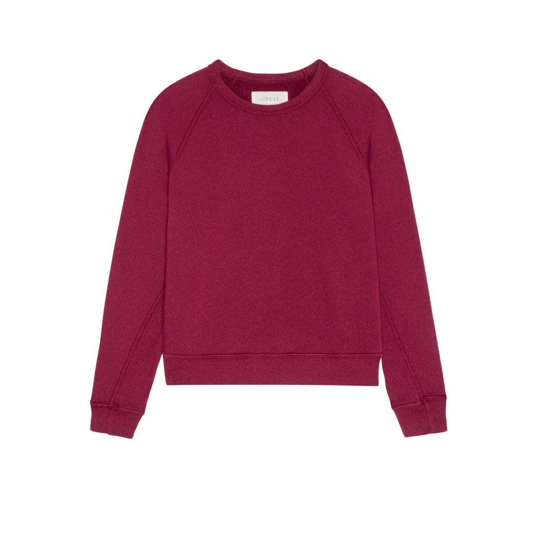THE GREAT - The Fleece Rookie Sweatshirt in Plum