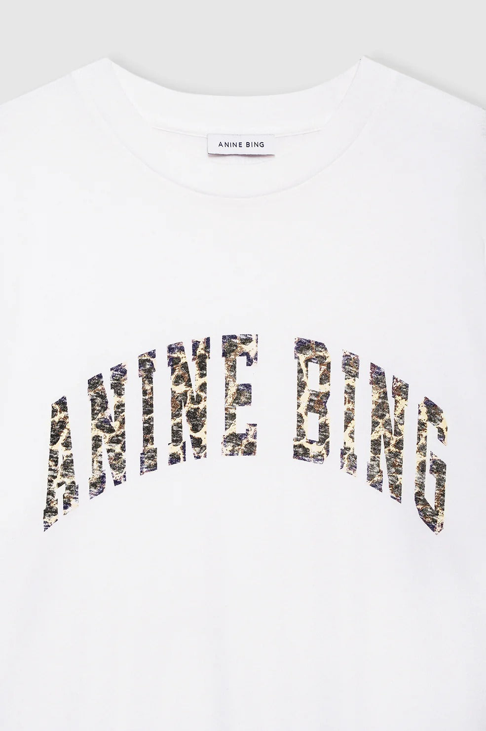 Anine Bing - Walker Tee Anine Bing Leopard in Ivory T-Shirts