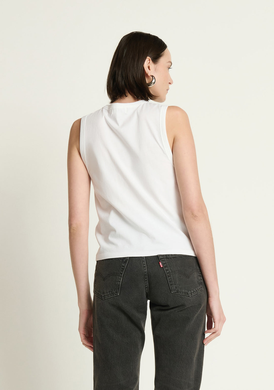NATION LTD - Neve Twist Tank in White