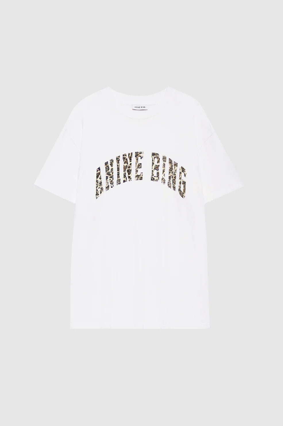 Anine Bing - Walker Tee Anine Bing Leopard in Ivory T-Shirts