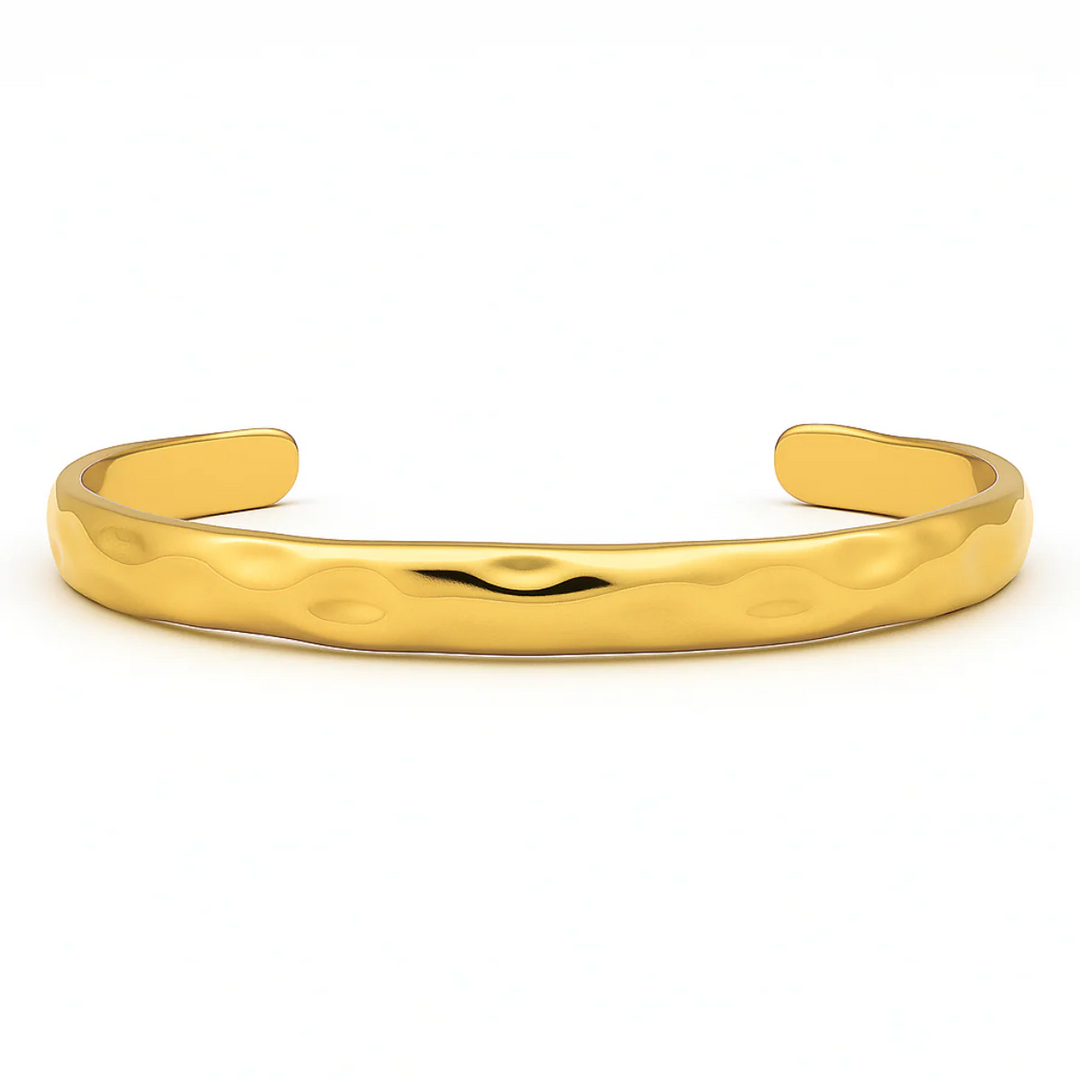 ELLIE VAIL - Coby Hammered Cuff Bracelet in Gold