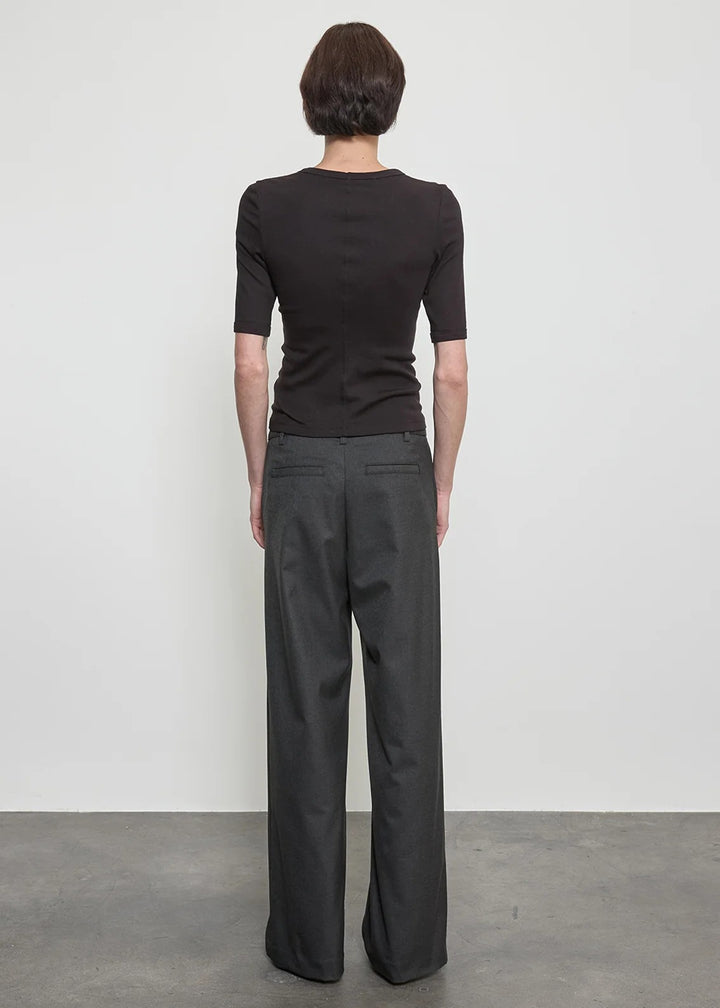 ENZA COSTA - Soft Cotton Half Sleeve Tee in Black T-Shirts