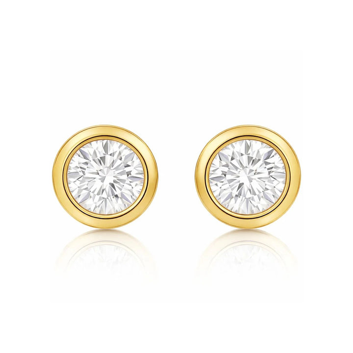 ELLIE VAIL - Cateana Bezel Stud Earring in Gold