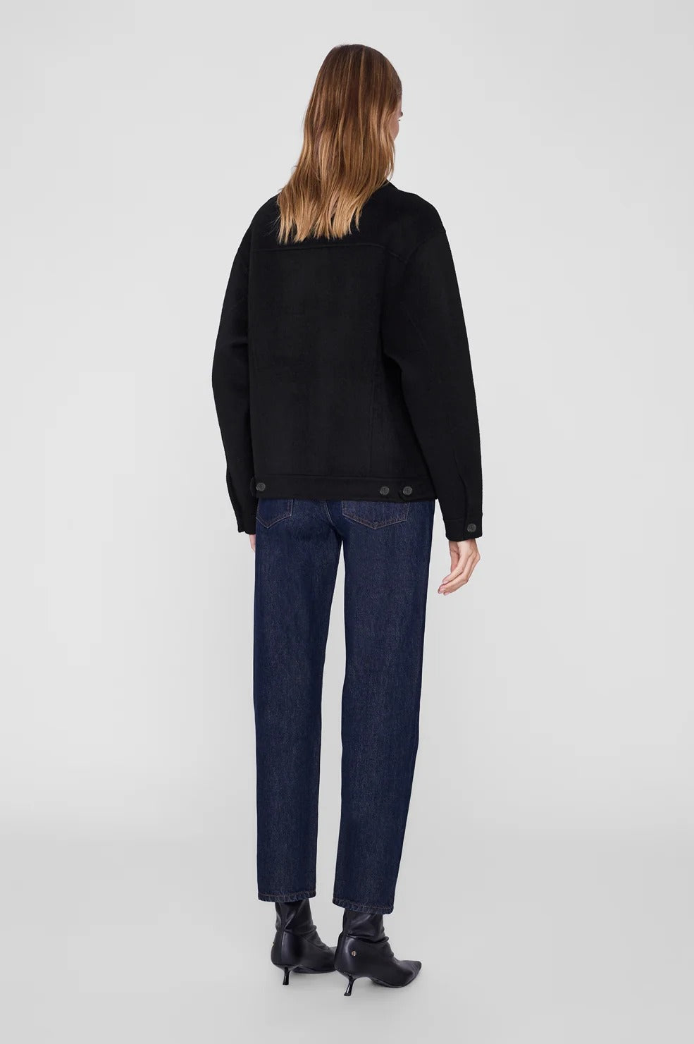 ANINE BING - Rory Jacket in Black Wool Jacket