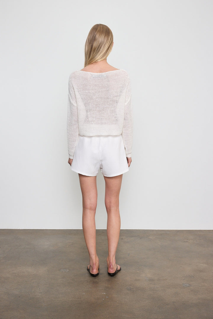 ENZA COSTA - Twill All Day Short in Off White