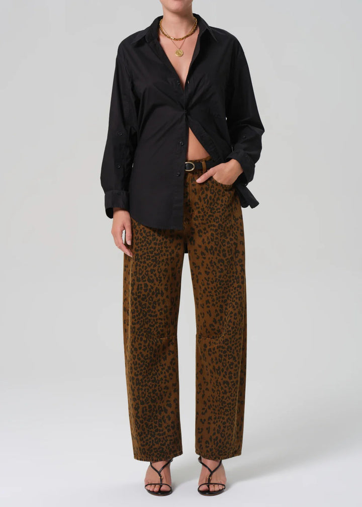 Citizens of Humanity - Miro Long Relaxed Jean in Sepia Cheetah