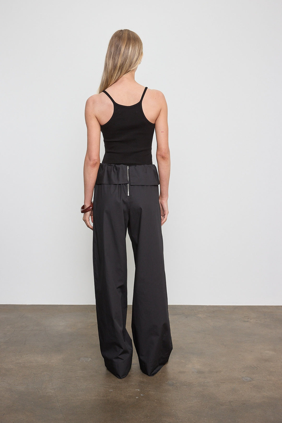 ENZA COSTA - Cotton Rib Cami in Black