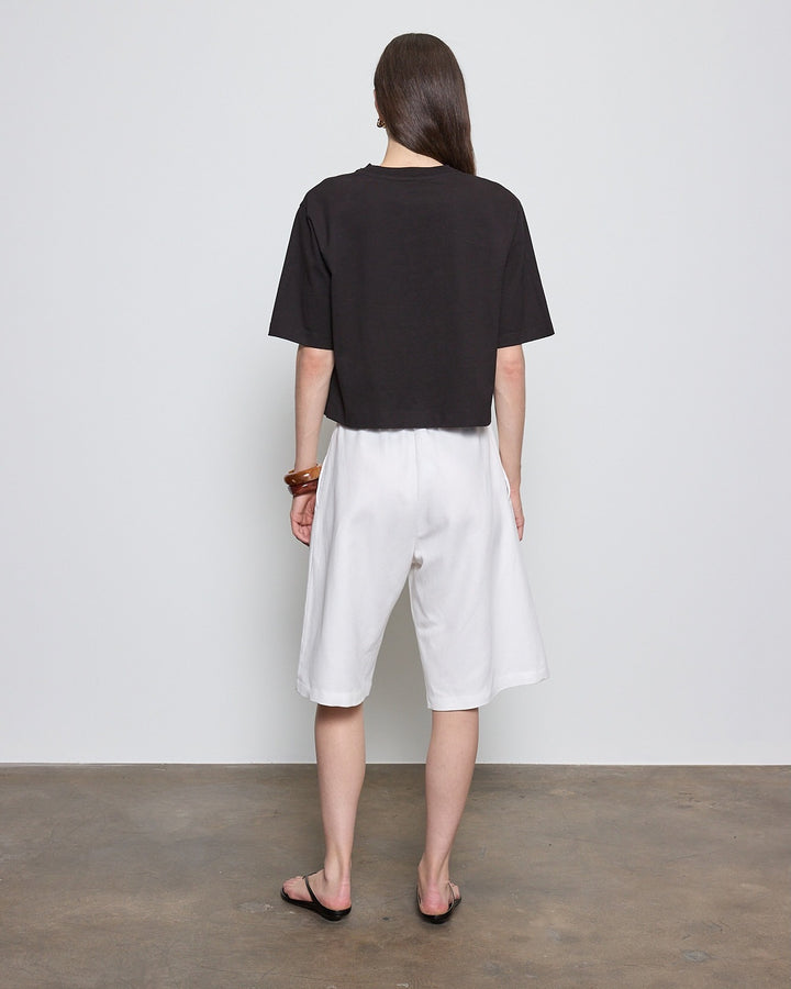 ENZA COSTA - Supima Structured Tee in Black