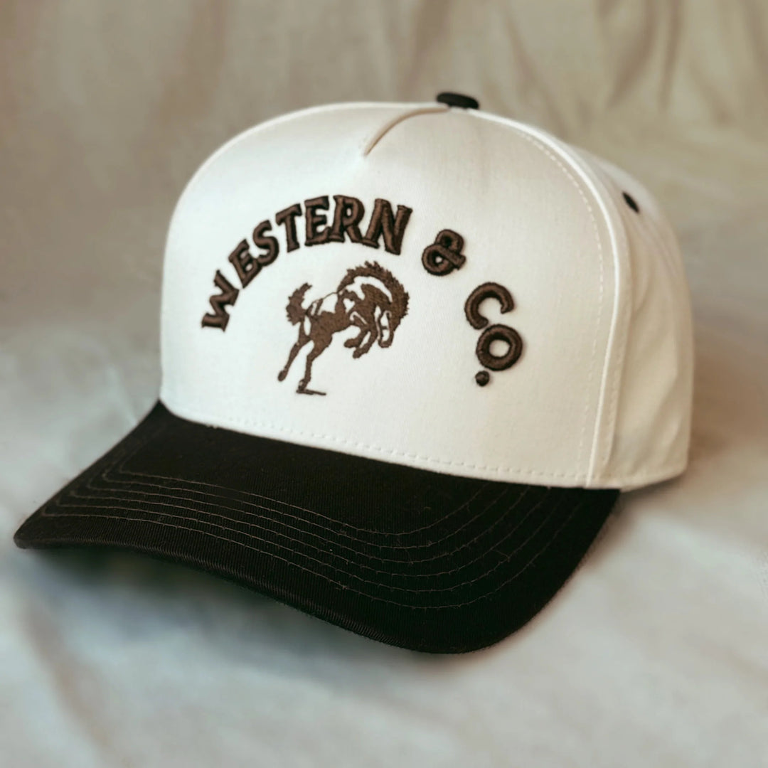 WESTERN & CO. - Bucking Horse Hat Brown and Cream