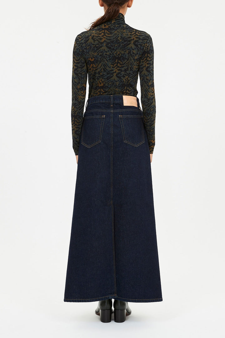 Ulla Johnson - Aurelia Jersey Long Sleeve Turtleneck Top in Desert Jasper