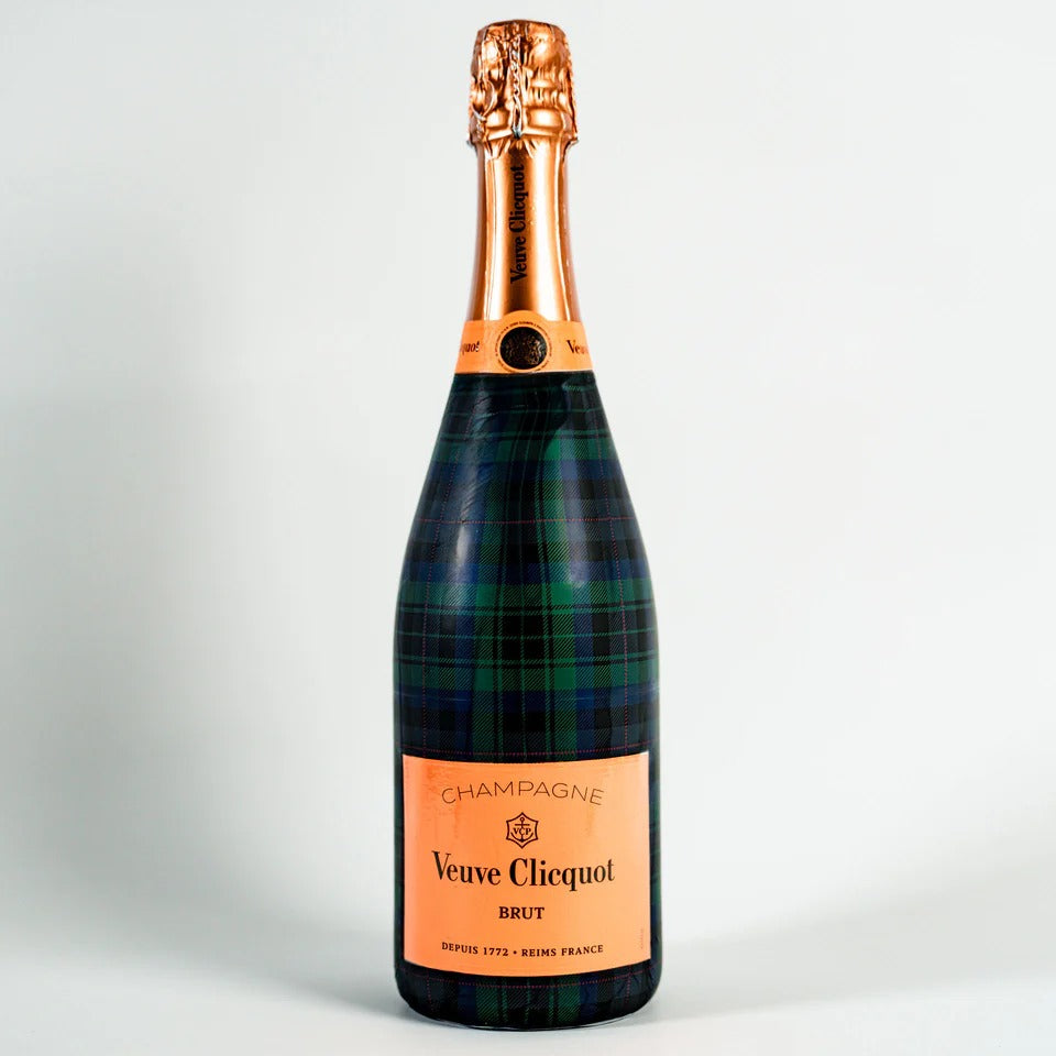 Beau Bottles - Blue and Green Christmas Tartan Champagne Collection