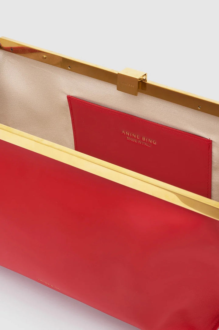 ANINE BING - Anine Clutch in Tango Red
