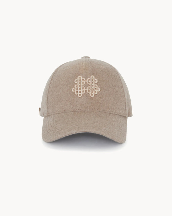KUJTEN - Fitted Cashmere Cap in Taupe