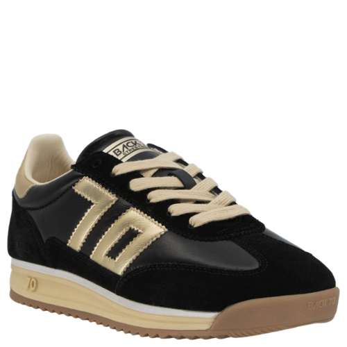 Back 70 - Jogger N in Black Gold Shoes