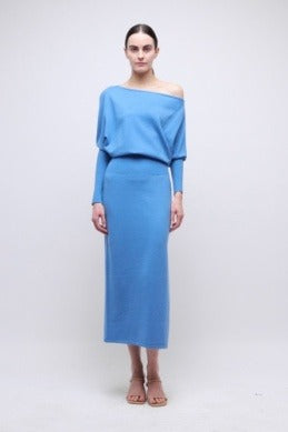 SIMKHAI - Janese Off Shoulder Midi Dress in Horizon