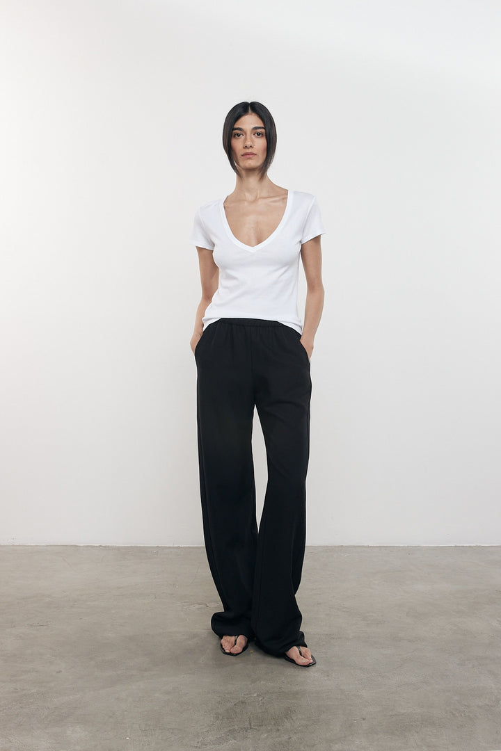 ENZA COSTA - Twill Everywhere Pant in Black