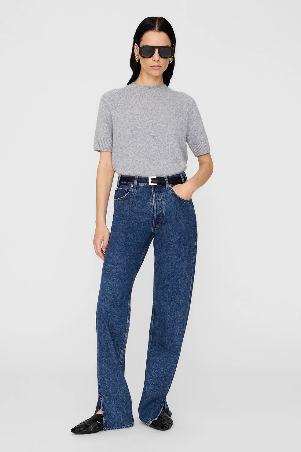 ANINE BING - Jackson Sweater in Heather Grey