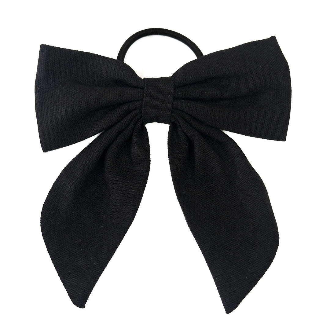 Beau Bottles - Black Linen Bottle Bow
