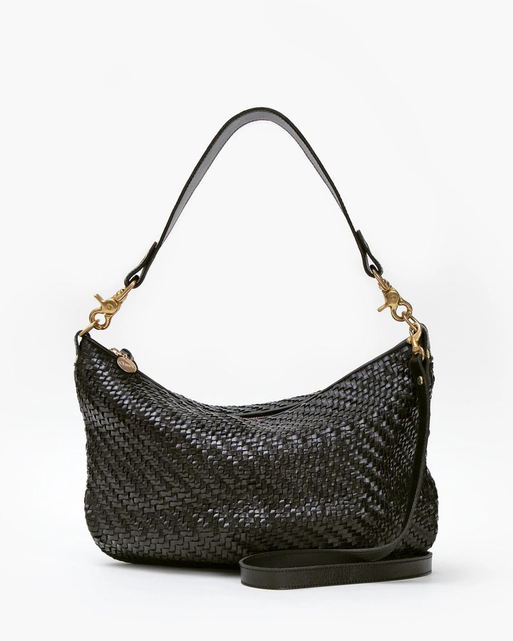 Clare V. - Lune in Black Woven Zig Zag