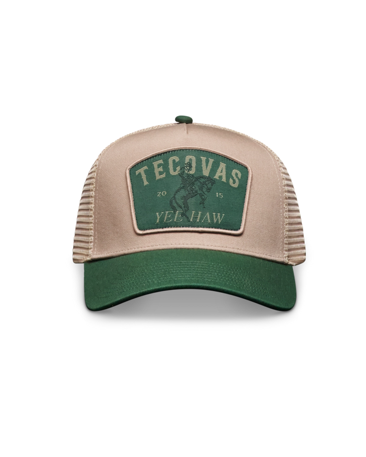 TECOVAS - Yee Haw Trucker Hat in Green Khaki