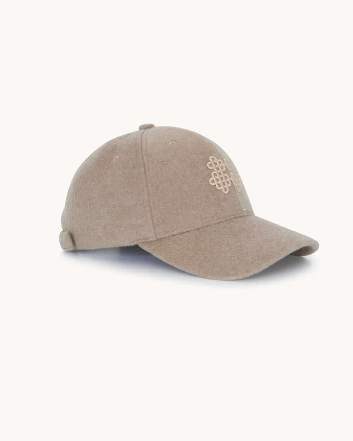 KUJTEN - Fitted Cashmere Cap in Taupe