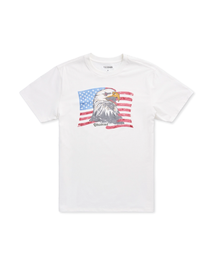 TECOVAS - Men's Eagle T-shirt in Bone Multi
