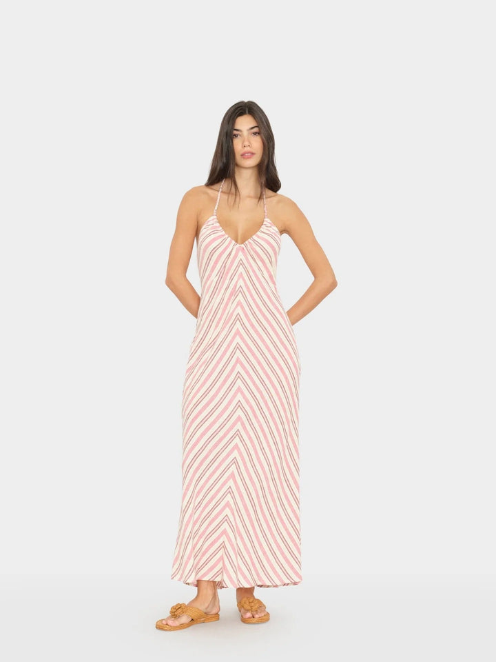 XiRENA - Maggie Dress in Dusty Pink Stripe Dress