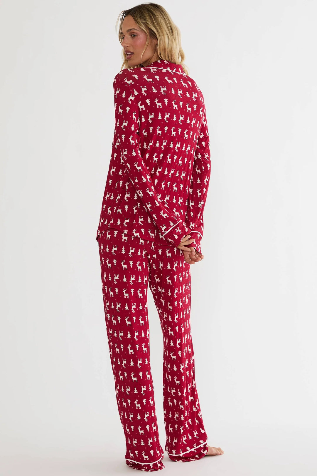 BEACH RIOT - Livy & Connie PJ Set in Rouge Frost