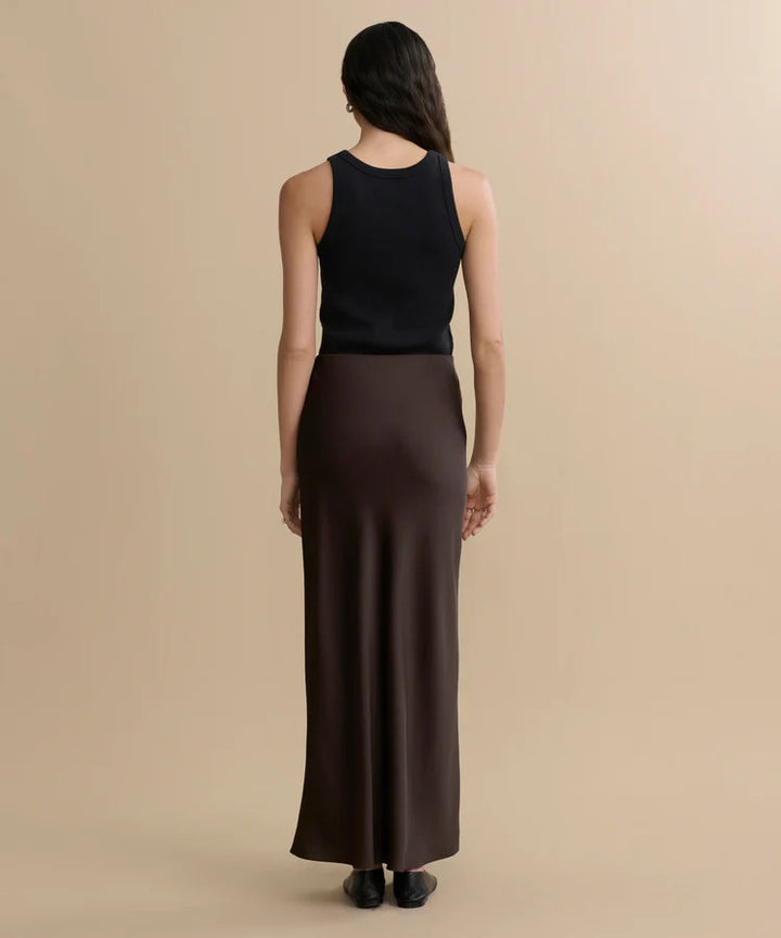 Jenni Kayne - Nina Slip Skirt in Chocolate