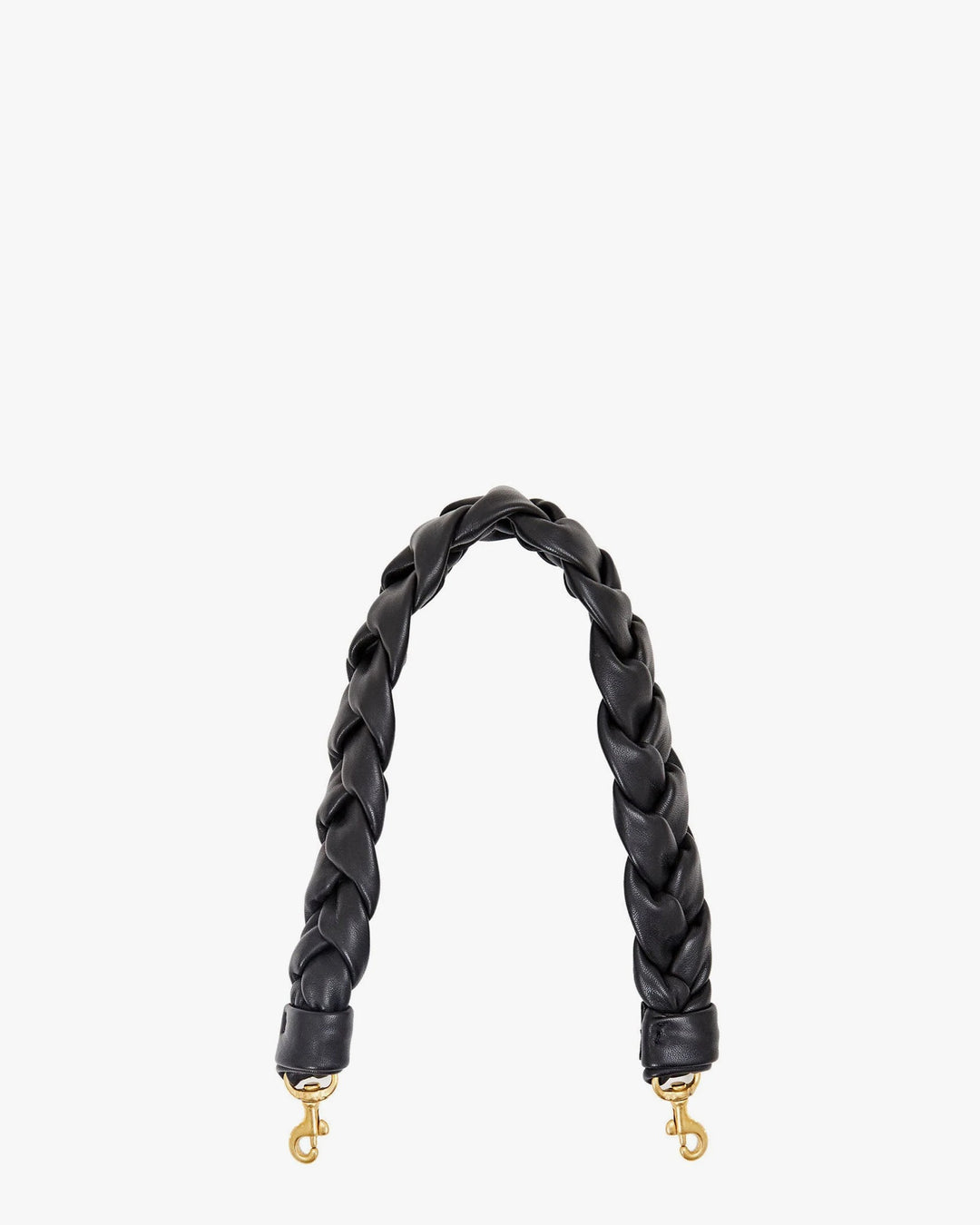 Clare V. - Braided Leather Shoulder Strap in Black